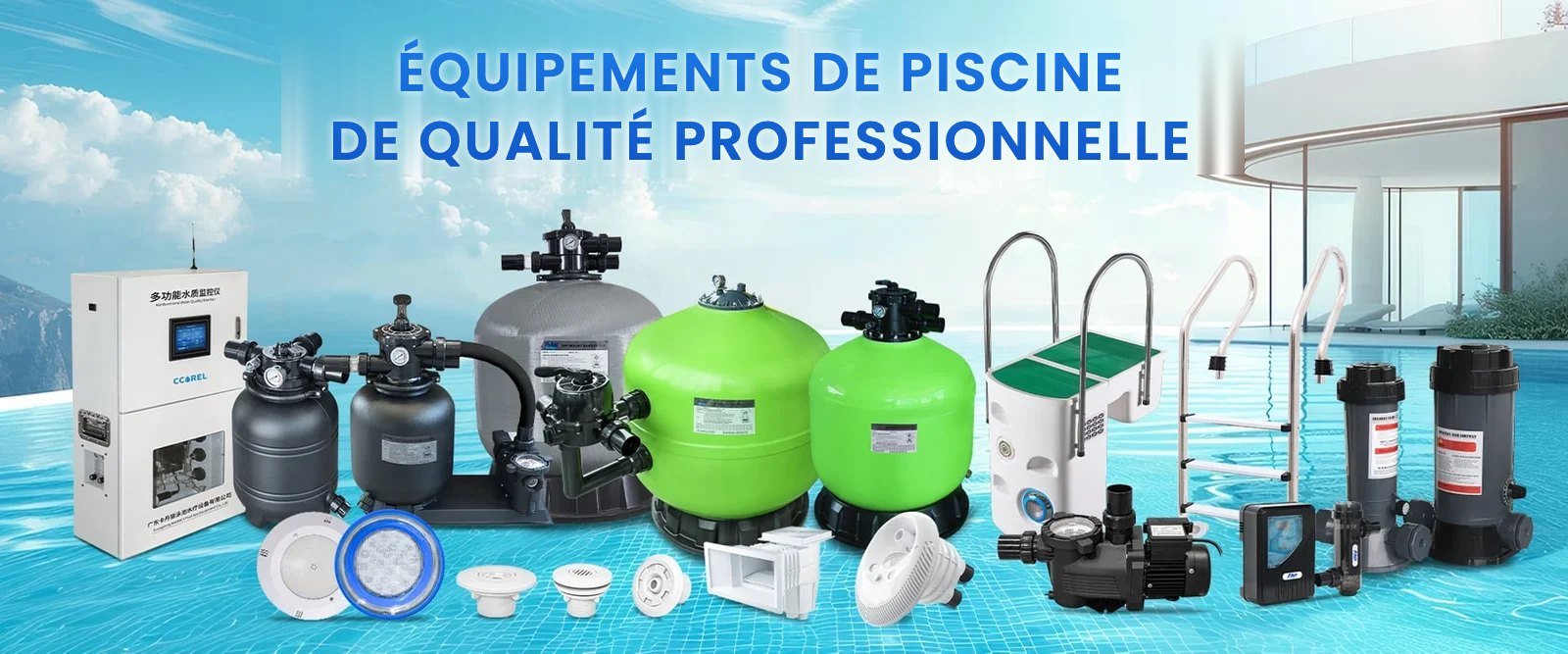 Équipements de piscine Pikes disponibles chez Dakar Piscines