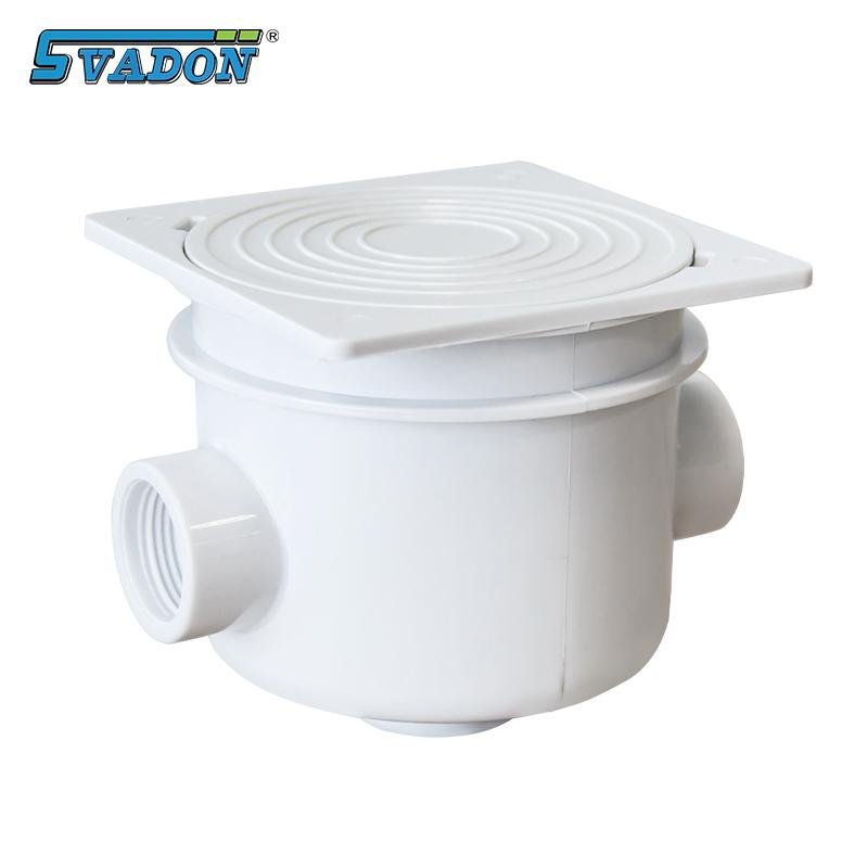 Boîtier de connexion piscine SV-2823 — ABS blanc étanche