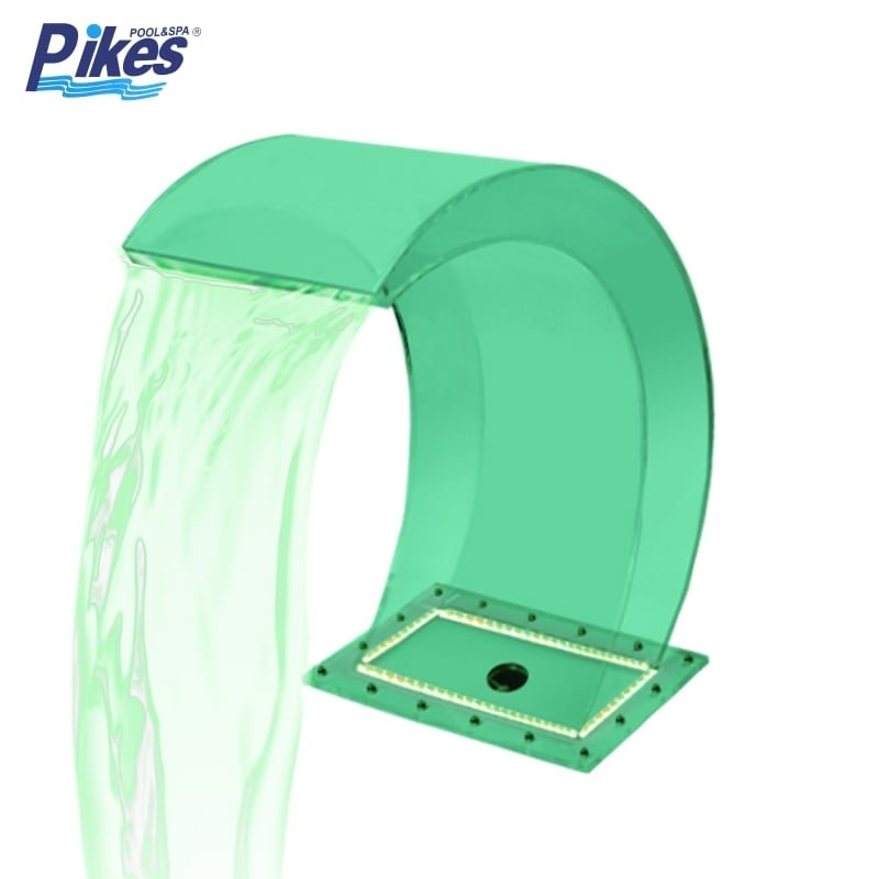 Cascade acrylique WF — piscine intérieure et extérieure