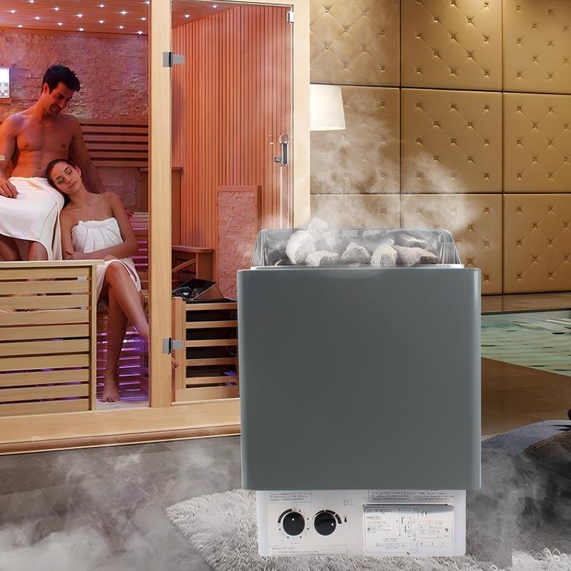 Poêle de sauna B — 4,5 à 9 kW, inox