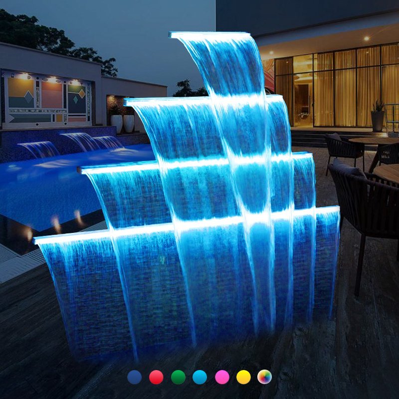 Lame d'eau cascade LED RGB PIKES